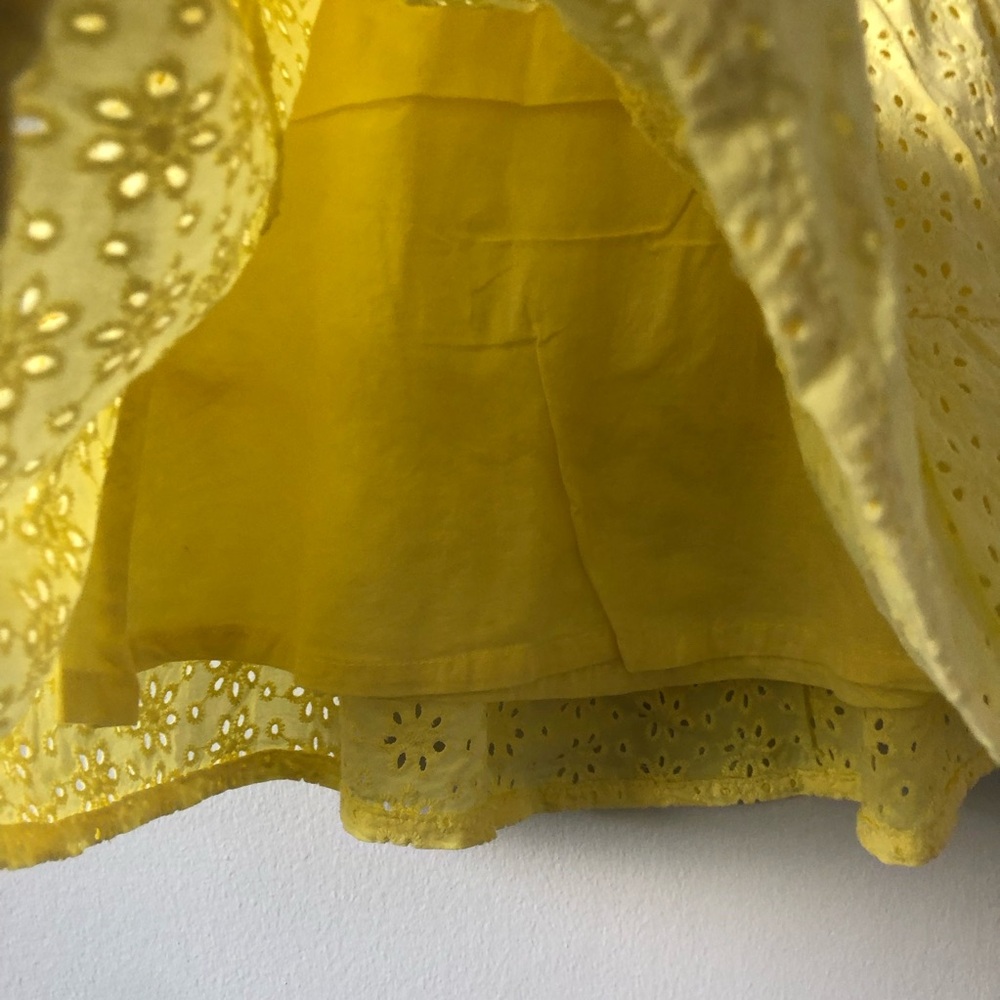 George Bright Yellow Eyelet Ruffle Sundress - Picture 8 of 8